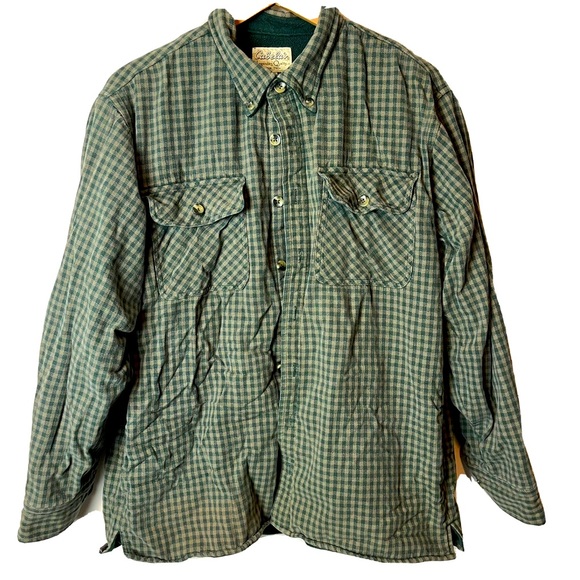 Cabelas Plaid Shacket Flannel Fleece 